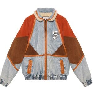 Gucci Men’s Denim Jacket with SF Giants Patch